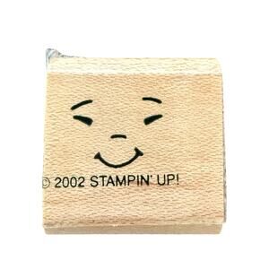 Stampin' Up 2002 Smiling Face Mini Rubber Stamp